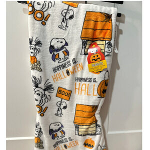 Snoopy Peanuts Happiness Is Halloween Blanket